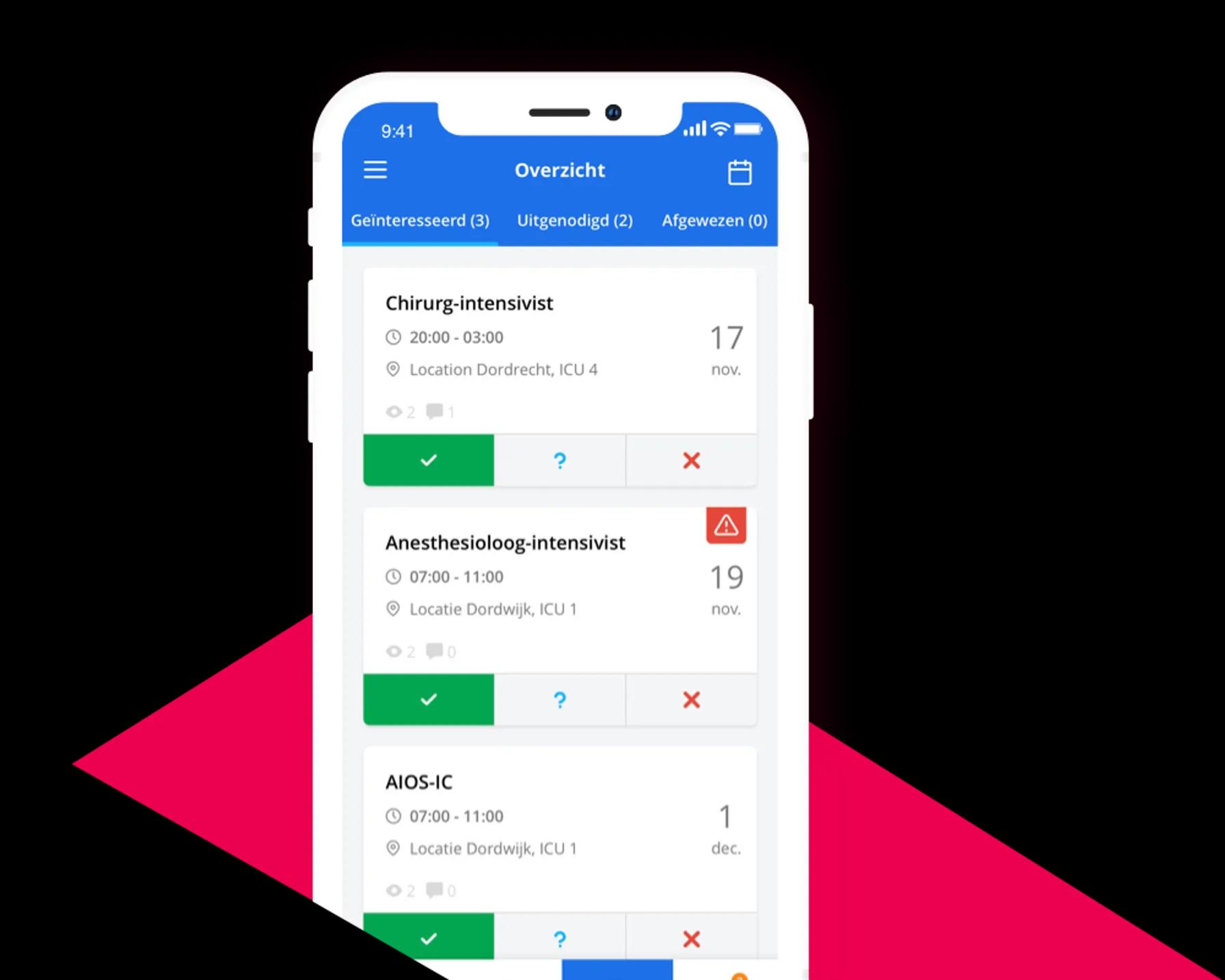 Medicplanner - Case - App screen